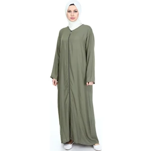 Fermuarlı Viskon Namaz Elbisesi