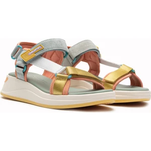 Deri + Tekstil Çok Renkli Kadın Sandalet 12408002