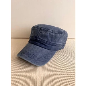 Cosmo Outlet Fidel Castro Model Yıkamalı Arkasından Ayarlanabilir Unisex Lacivert Şapka