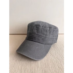 Cosmo Outlet Fidel Castro Model Yıkamalı Arkasından Ayarlanabilir Unisex Gri Şapka