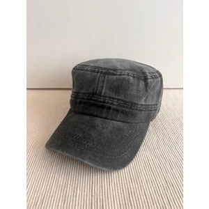 Cosmo Outlet Fidel Castro Model Yıkamalı Arkasından Ayarlanabilir Unisex Siyah Şapka
