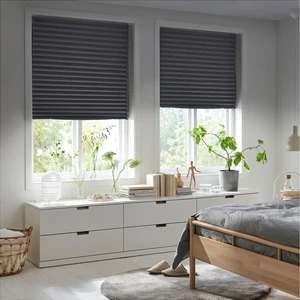 Schottis Store Perde - 100X190 cm - Koyu Gri
