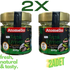 2 Adet Atomella %77 Antep Fıstığı Ezmesi 2X200 gr