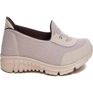 Perormance 04 Kadın Günlük Keten Comfort Ayakkabı Bej