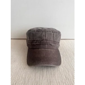 Cosmo Outlet Fidel Castro Model Yıkamalı Arkasından Ayarlanabilir Unisex Kahverengi Şapka