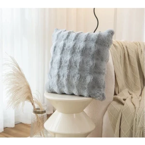 Baladi Home Kalın Tavşan Yastık Kılıf Peluş ( 1 Adet) Ölçüm 41 x 41 cm  Ürün Tavşan Tek Taraf