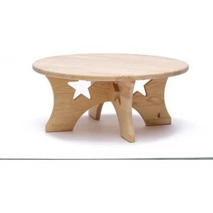 Ahşap Masif Yer Sofrası 4 Farklı Boyda. Küçük Boy 57 Cm/çap