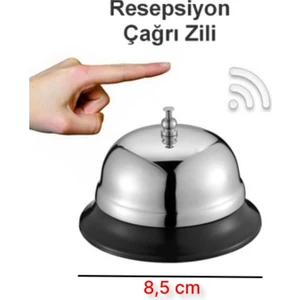 Hotel Resepsiyon Görevli Çağırma Zili - Restoran Şef Zili - 8.5 cm