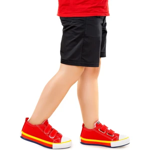 Kiko Kids Linen Cırtlı Erkek Çocuk Keten Ayakkabı Kırmızı