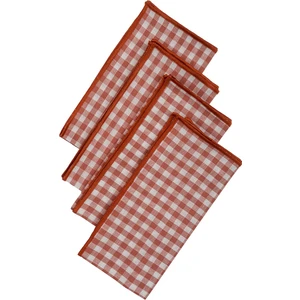 Vanelli Home Kırmızı Pötikareli 4 Lü Peçete Seti