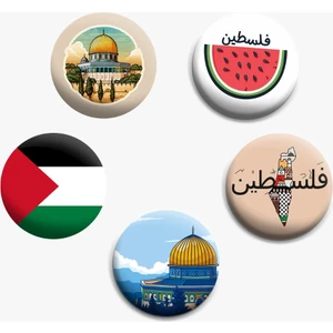 Go Promosyon Filistin Temalı Çanta Rozeti 5 Adet