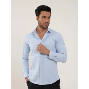 Mavi Erkek Slim Fit Düz  Uzun Kol Gömlek - 88174