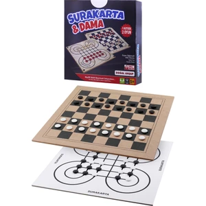 Surakarta + Dama Kutu Oyun Strateji Akıl Hafıza Mantık Beceri Zeka Oyunu Stratejik Zeka Kutu Oyunu