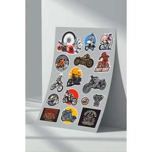 Motosiklet Karışık Sticker Seti (9)