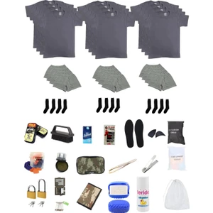 Mrc Tactical 12'li Havacı Bedelli Askerlik Seti - Kütahya Rengi Fanila
