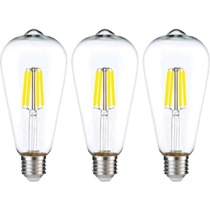 Dekoratif Rustik LED Armut Ampul E27 ST64 6W 6500K Beyaz Işık 3'lü ERD-209