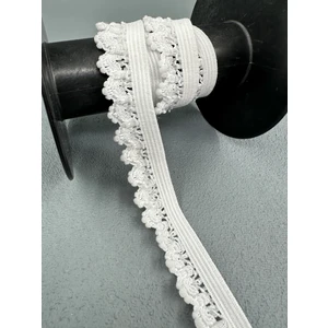 1.5 cm iç çamaşır lastiği-Desenli-beyaz