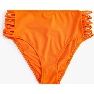 Yüksek Bel Bikini Altı Yanları Pencere Detaylı Dar Kalıp