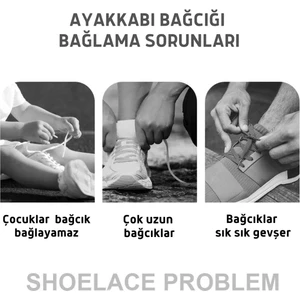 Yeni Nesil 1 Çift Manyetik Esnek Bağcık Elastik Akıllı Takbırak Çocuk Yetişkin Manyetik Ayakkabı Bağcığı