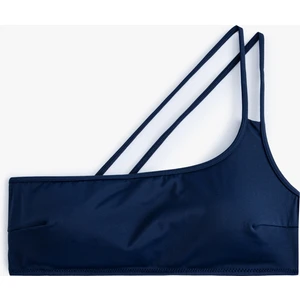 Bandeau Bikini Üstü Tek Omuz Ince Askılı