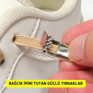 Yeni Nesil 1 Çift Manyetik Esnek Bağcık Elastik Akıllı Takbırak Çocuk Yetişkin Manyetik Ayakkabı Bağcığı