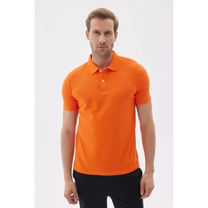 Erkek Basic Polo Yaka Tişört (Regular Fit) Oranj