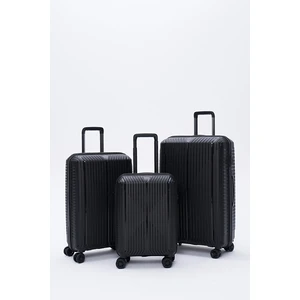 Polipropilen 3'lü Valiz Seti Siyah
