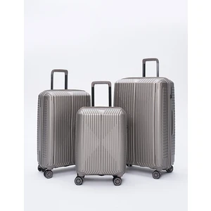 Polipropilen 3'lü Valiz Seti Gri