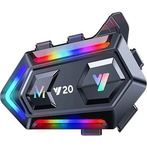 Y020 Ipx6 Su Geçirmez Sesli Asistan Hd Ses Bluetooth Interkom Kask Kulaklığı