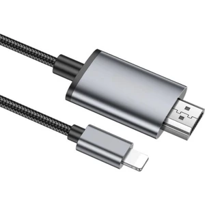 2 Metre 60Hz 4K Iphone Lightning To HDMI Görüntü Aktarım Kablosu, Iphone 7/8/x/11/12/13/14 Serisi Ile Uyumulu