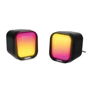 SN-87U 2.0 Mini Rgb Işıklı 2WX2CH Siyah USB Gaming Speaker Hoparlör