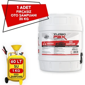 20 kg Turbopax Fırçasız Oto Şampuanı (1/60 Konsantre)