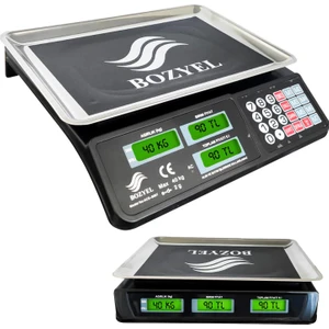 Elektronik Dijital Terazi 40KG Şarjlı Bozyel ACS-809T
