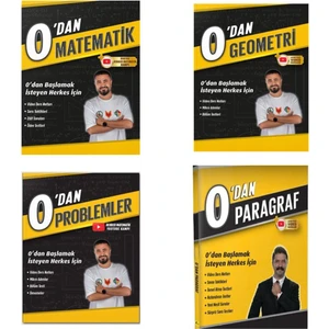 Rehber Matematik 0’dan Problemler - Geometri - Matematik Soru Bankası ve Rüştü Hoca Yayınları 0'dan Paragraf 4 Kitap