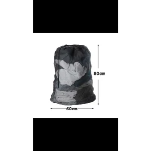 Baby 1 Adet Siyah Lüx Perde ve Çamaşır Yıkama Filesi Ipli 60X80 cm (Battal Boy)