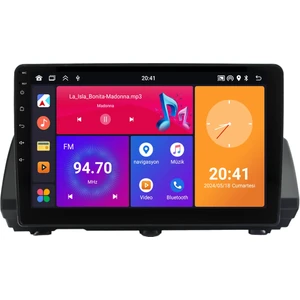 Dacia Sandero (2021-2024) Android 14 Multimedya - 2 GB Ram - 32 GB Hafıza - Carplay CRV4455XP SANDERO