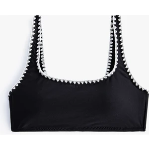 Kroşe Detaylı Bralet Bikini Üstü Pedli