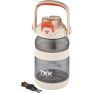 Tkk 1200 ml Tek Kapak Çift Kullanım Pipetli/rahat Içim Tritan Su MATARASI-FFTKK1026-1200ML