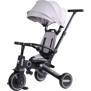 Merkür Bebe 7in1 Falky Katlanabilir Çift Yönlü Üç Tekerlekli Bebek ve Çocuk Bisikleti Gri