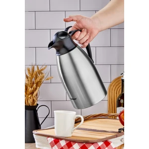 Çift Kat Paslanmaz Çelik 2 Lt Termos ( Çay Kahve Piknik Kamp Outdoor Ofis Otel Kafe Mama Okul )