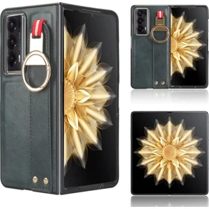 Honor Magic V2 Bileklikli Darbeye Dayanıklı Deri Telefon Kılıfı (Yurt Dışından)