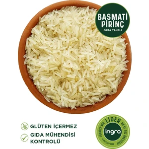 Ingro Glutensiz Basmati Pirinç (Orta Taneli) 1000 G