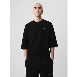 Erkek Siyah Brannan Bear Işlemeli Oversized Sweatshirt