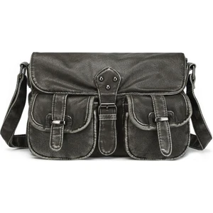 Yıkama Deri Postacı Askılı Kadın Çantası 21-K Barcelona 1879