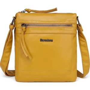 Yıkama Deri Postacı Askılı Soft Kadın Çantası 21-K Barcelona 1876