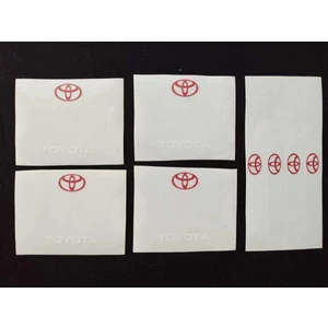 Modifiye Fabrikası Toyota Marka Uv Baskılı Kapı Kolu Koruma Ppf Folyo Seti Çizik Önleyici 8'li Set