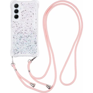 Seashell Digital Samsung Galaxy S24 Için Telefon Kılıfları Darbeye Dayanıklı Tpu + Askılı Akrilik Çift Renkli Kapak-Pembe + Yeşil (Yurt Dışından)