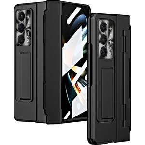Seashell Digital Samsung Galaxy Z Fold6 5g Kılıf Menteşe Koruma Pc Telefon Kılıfı, Kickstand-Siyah (Yurt Dışından)