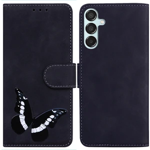 Seashell Digital Samsung Galaxy M15 5g Kılıf Cüzdan Kılıf Deri Telefon Kılıfı-Siyah (Yurt Dışından)