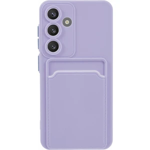 Seashell Digital Samsung Galaxy A55 5g Kılıf Kart Yuvası Çizilmez Yumuşak Tpu Telefon Arka Kapak-Mor (Yurt Dışından)